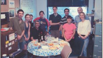 Lab reunion: Rodrigo Gularte, Lisa Goldberg, Gloria de la Torre, Juan Medrano, Ricardo Verdugo, James Chitwood, Gonzalo Rincon, Charles Farber, Alma Islas, Emily Oberg, September 2005