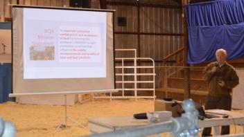 Jim Oltjen at the Red Bluff Bull Sale