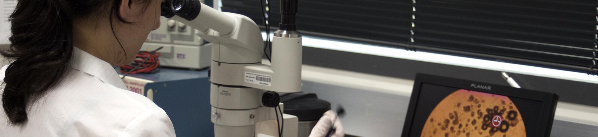 Student in Lab