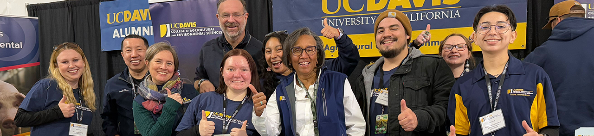 College of Agricultural and Environmental Sciences faculty, staff, and students the World Ag Expo in Tulare, CA
